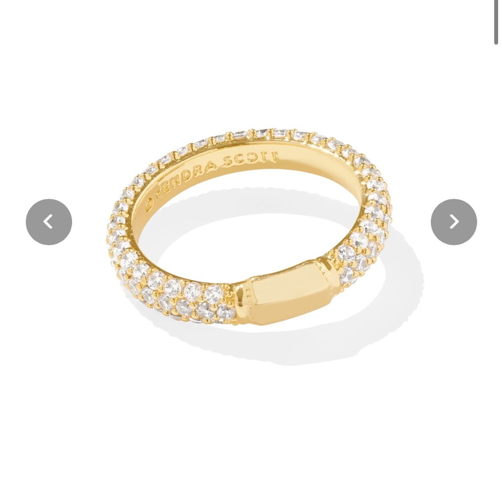 BNWT Kendra Scott Gold Emery Band Ring